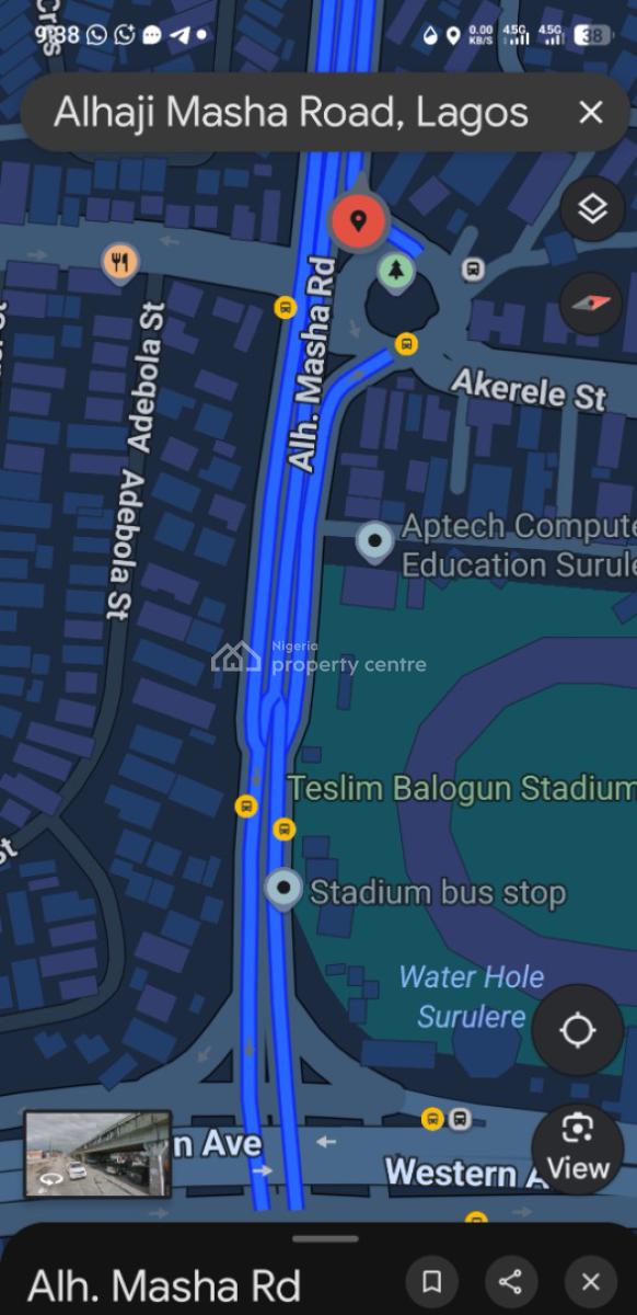 Well Appointed 700 Square Meters Plot, Ahlaji Masha Road, Surulere, Lagos, Land for Sale