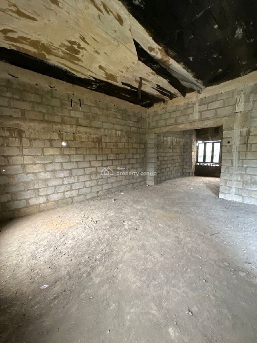 Massive 4 Bedroom Terrace Duplex Semi Finished)with 1 Room Bq, Gaduwa, Abuja, Terraced Duplex for Sale