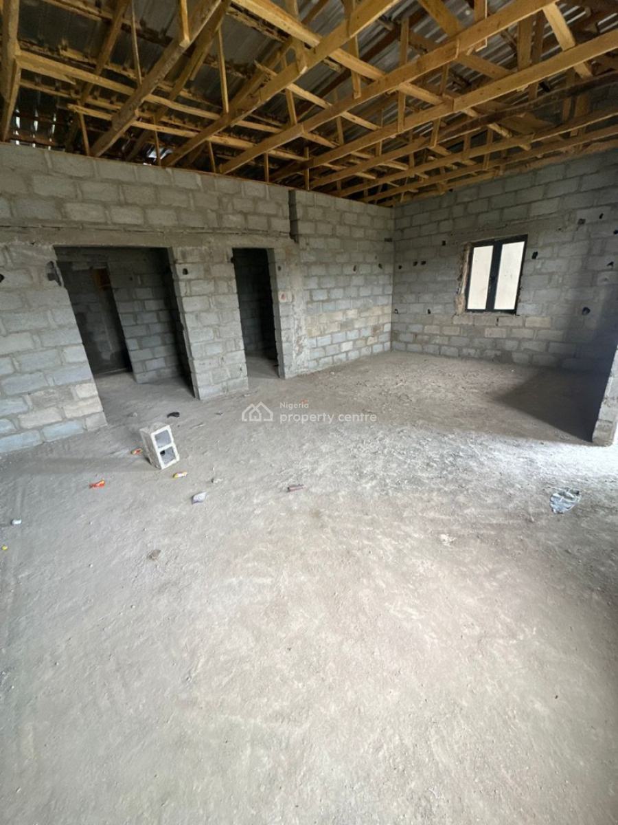 Massive 4 Bedroom Terrace Duplex Semi Finished)with 1 Room Bq, Gaduwa, Abuja, Terraced Duplex for Sale