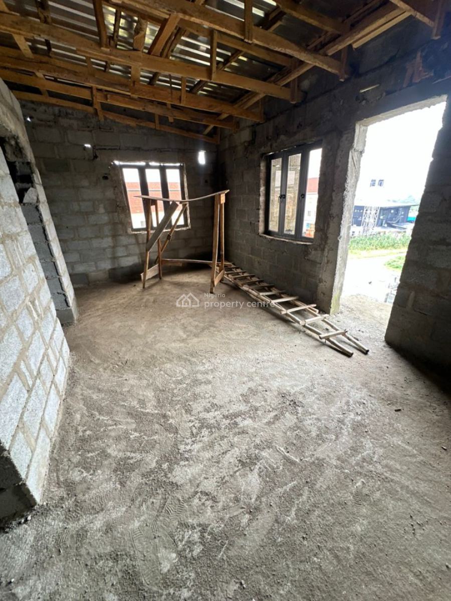 Massive 4 Bedroom Terrace Duplex Semi Finished)with 1 Room Bq, Gaduwa, Abuja, Terraced Duplex for Sale