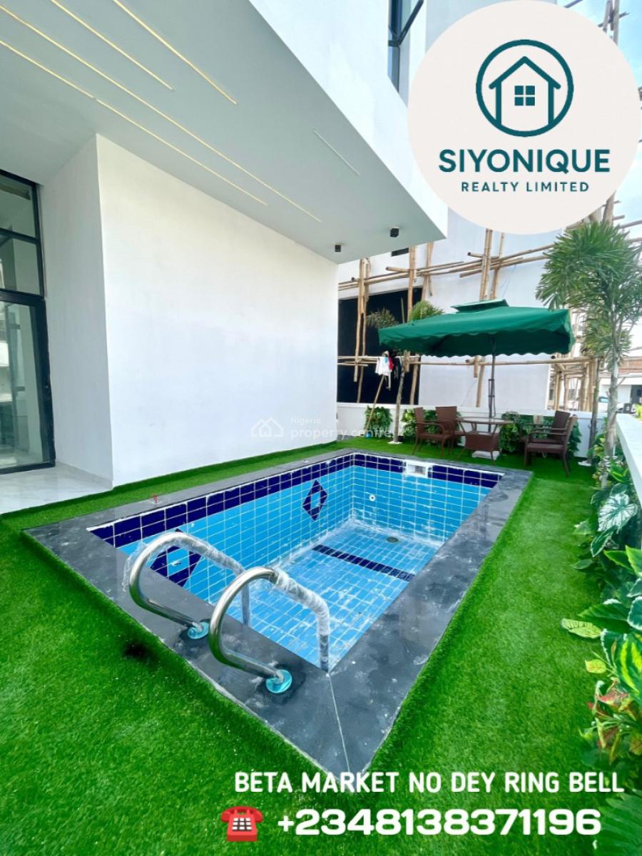 Gorgeously Built 5 Bed Detached Duplex with Swimming Pool and Bq, Chevron Toll Gate, Lekki, Lagos, Detached Duplex for Sale