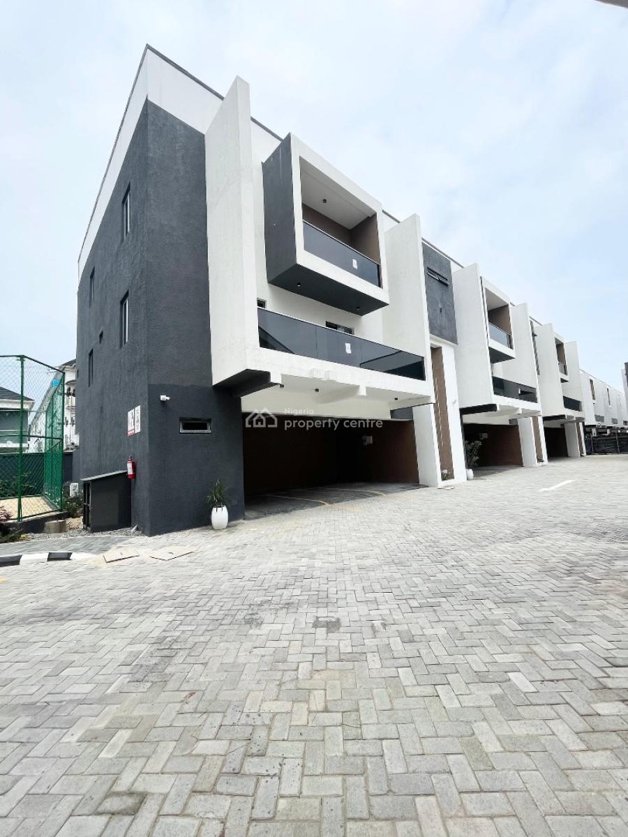 Stunning 4 Bedroom Terrace Duplex with Pool and Bq in a Secure Estate, Ikate, Lekki, Lagos, Terraced Duplex for Sale