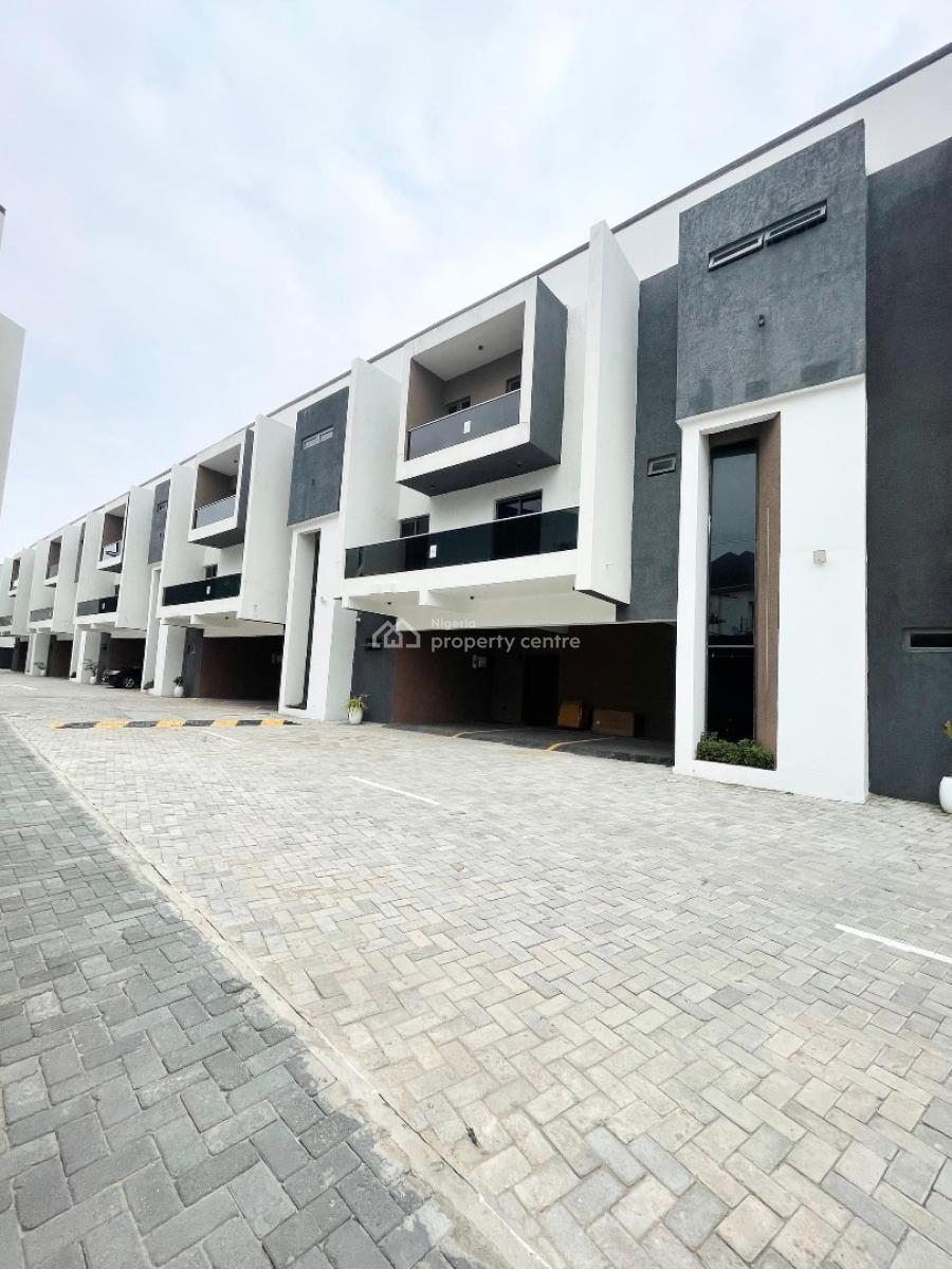 Stunning 4 Bedroom Terrace Duplex with Pool and Bq in a Secure Estate, Ikate, Lekki, Lagos, Terraced Duplex for Sale