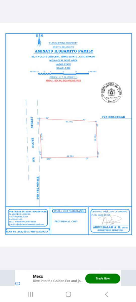 Commercial Land, Iya Oloye Crescent Ismail Estate, Onigbongbo, Maryland, Lagos, Commercial Land for Sale