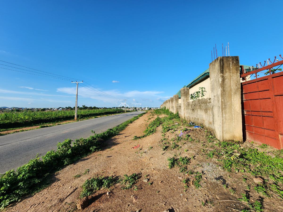 Strategically Located 2.4 Hectares Fully Fenced Land with Gate, Rafin Kwara, Karshi, Nasarawa, Residential Land for Sale