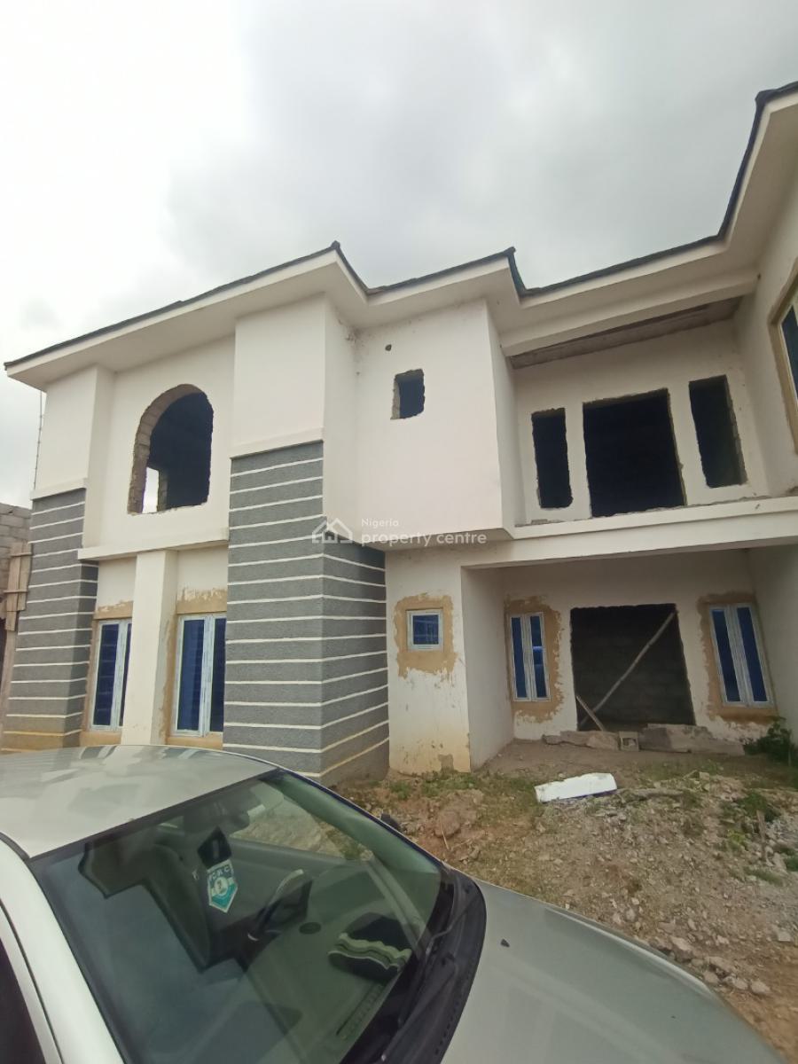 Distress 4 Bedroom Terrace Carcass, By Kubwa Federal Housing Bridge, Karsana, Abuja, House for Sale