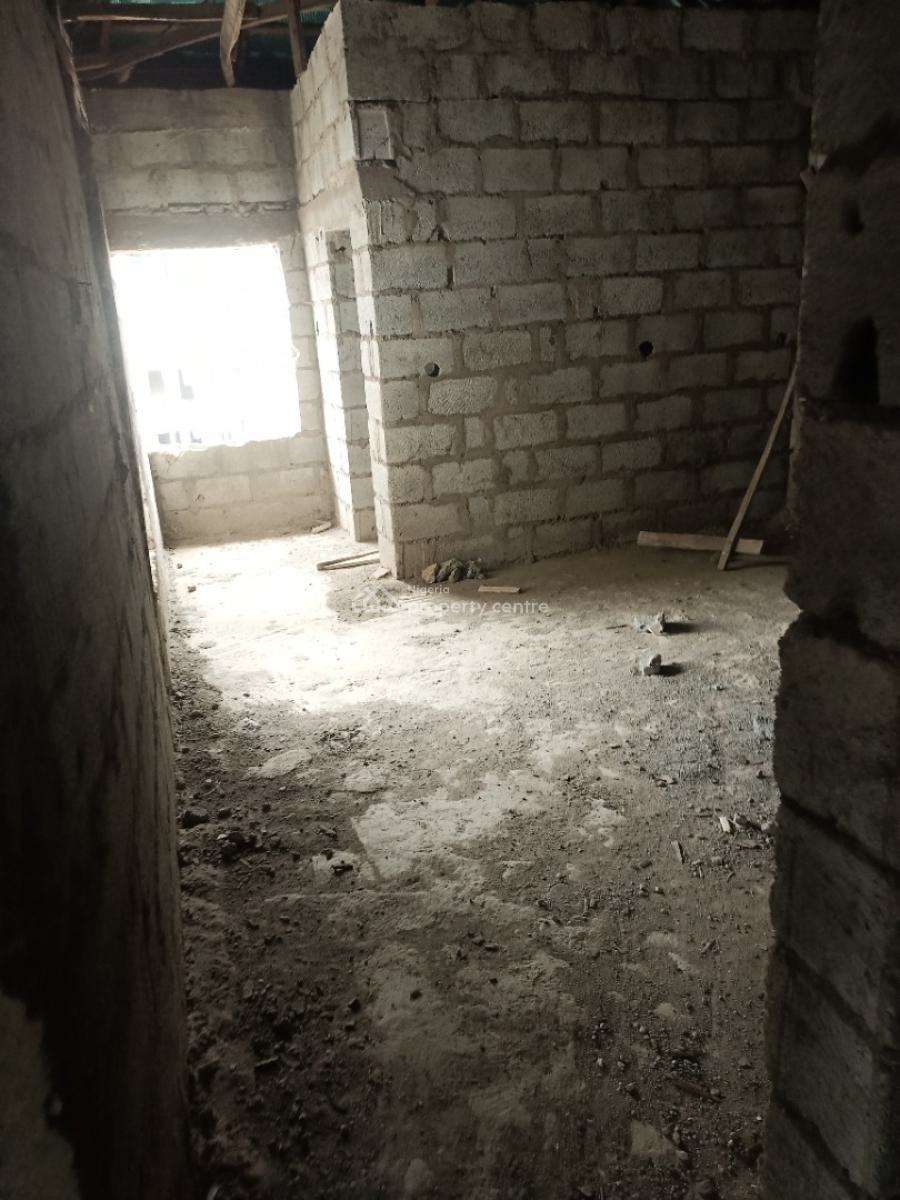 Distress 4 Bedroom Terrace Carcass, By Kubwa Federal Housing Bridge, Karsana, Abuja, House for Sale