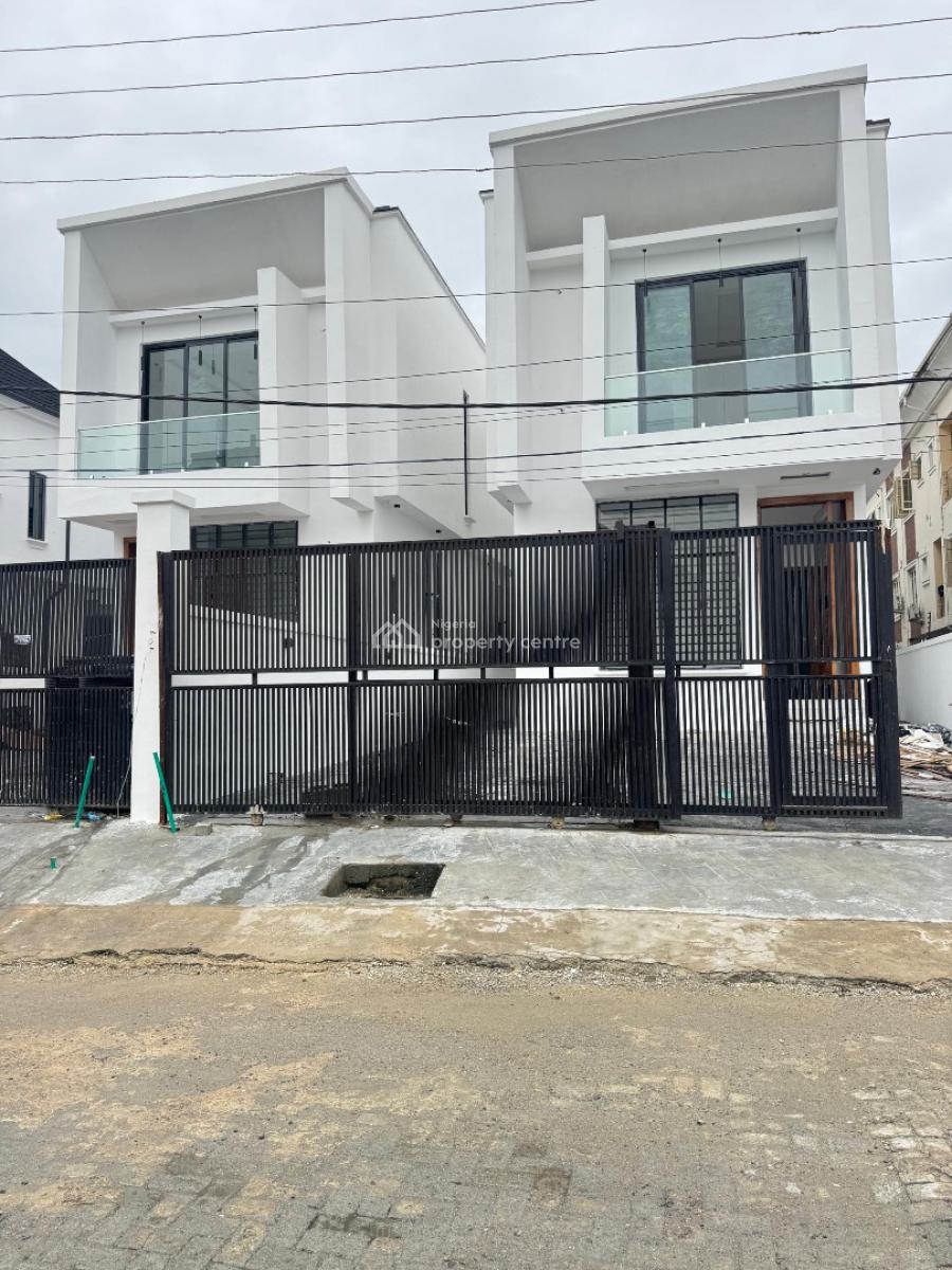 Contemporary 5  Bedroom Detached  Duplex with Bq in an Exclusive Axis, Osapa, Lekki, Lagos, Detached Duplex for Sale