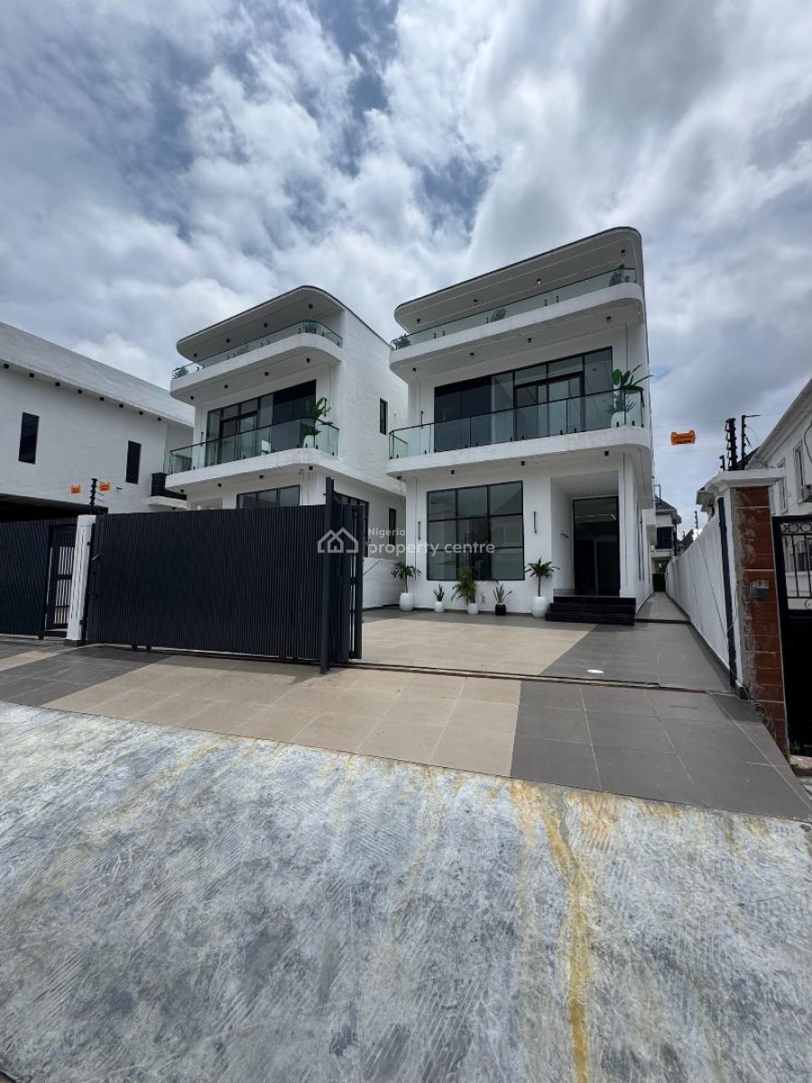 Magnificent 5-bedroom Duplex with Pool and Modern Aesthetics, Chevron, Lekki, Lagos, Detached Duplex for Sale