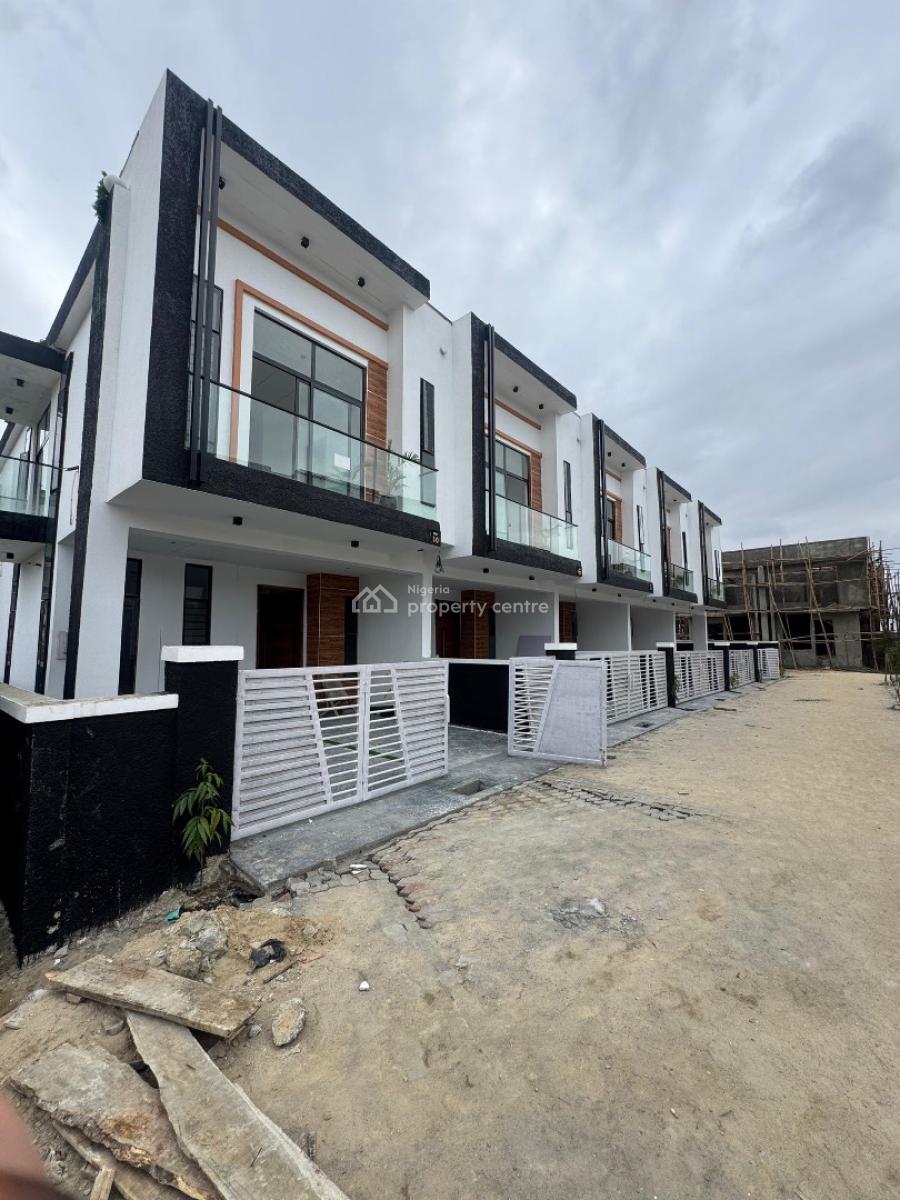 Well Built 4-bedroom Self Compound Terrace Duplex in a Secured Locatio, Ikota, Lekki, Lagos, Terraced Duplex for Sale