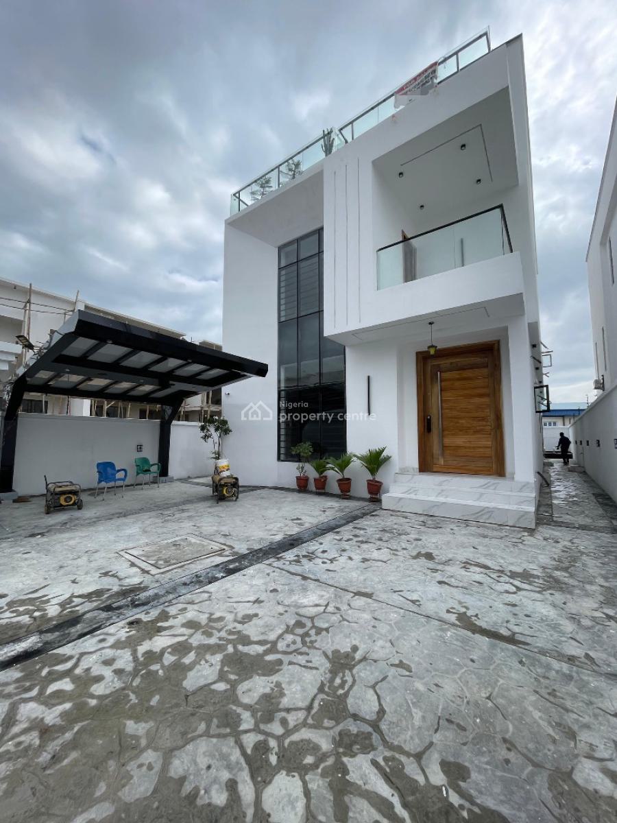 Stunning 5 Bedroom Fully Detached Duplex with Pool in a Secure Estate, Chevron, Lekki, Lagos, Detached Duplex for Sale