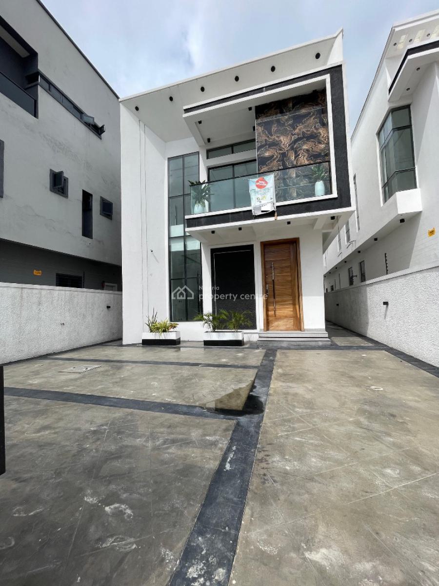 Lovely 5 Bedroom Fully Detached Duplex with Pool in a Secure Estate, Chevron, Lekki, Lagos, Detached Duplex for Sale
