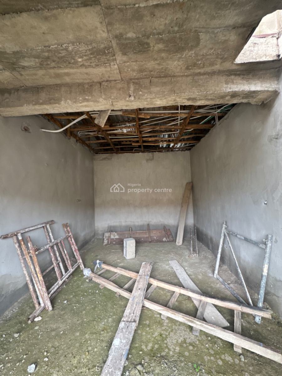 Built Spacious Semi Finished 4 Bedroom Terrace Duplex with a Bq, Dakwo, Abuja, Terraced Duplex for Sale