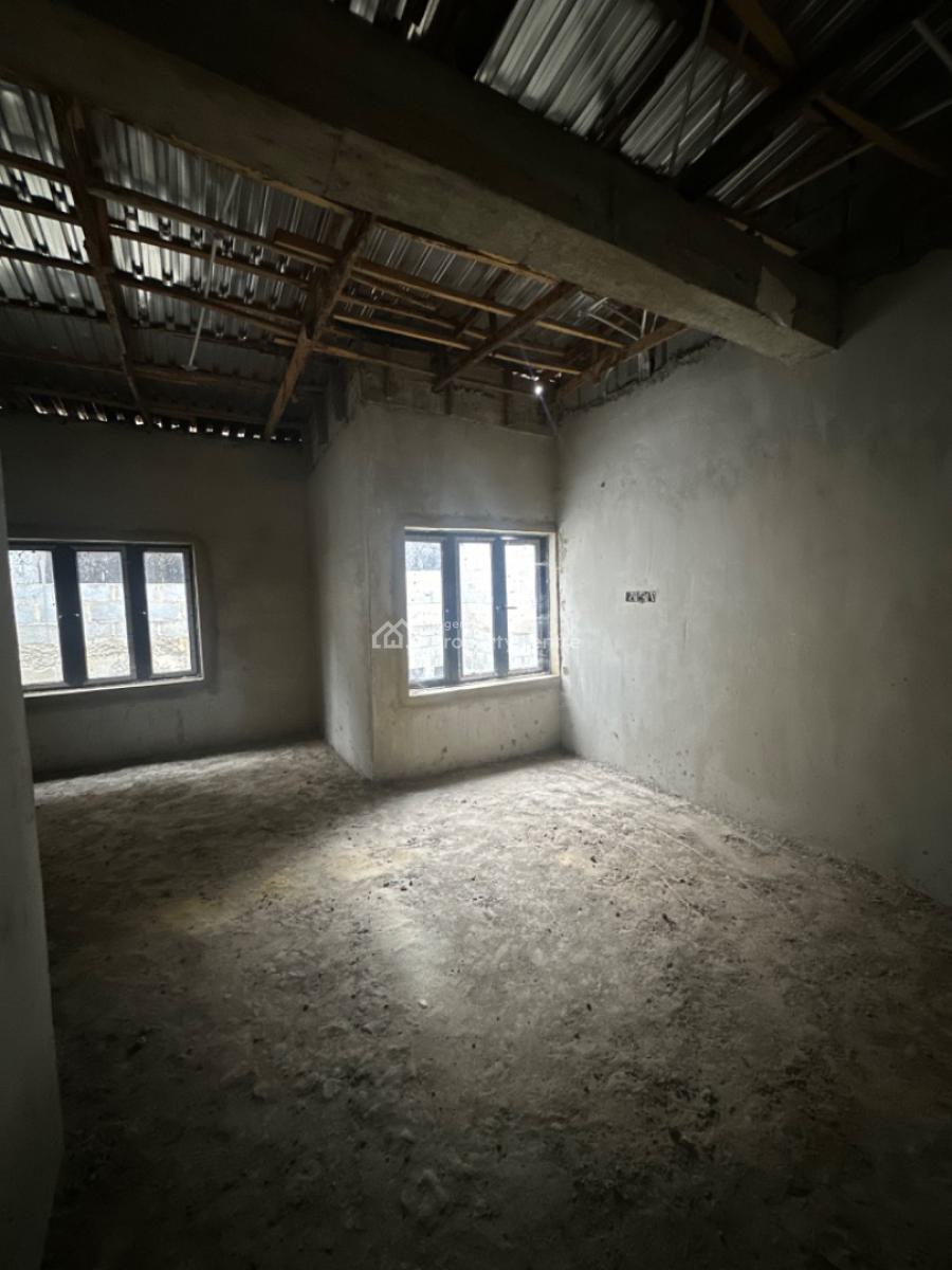 Built Spacious Semi Finished 4 Bedroom Terrace Duplex with a Bq, Dakwo, Abuja, Terraced Duplex for Sale