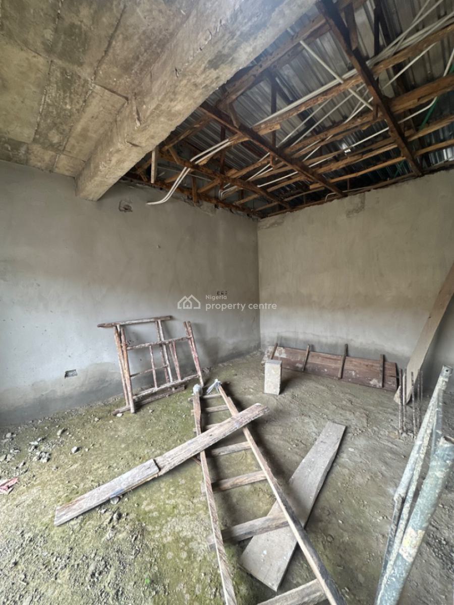Built Spacious Semi Finished 4 Bedroom Terrace Duplex with a Bq, Dakwo, Abuja, Terraced Duplex for Sale