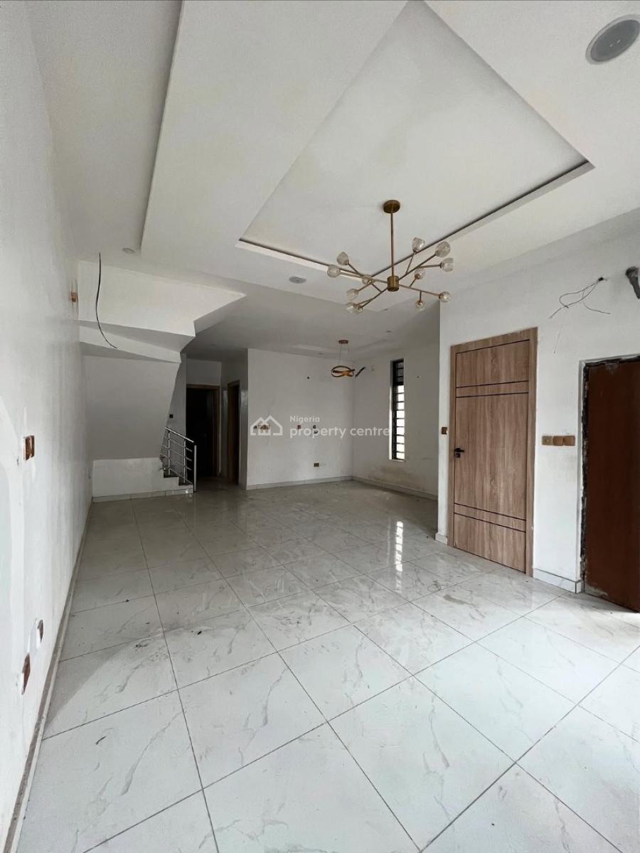 a Self Serviced 4 Bedroom Semi-detached Duplex Available with a Bq., Chevron, Lekki, Lagos, House for Rent