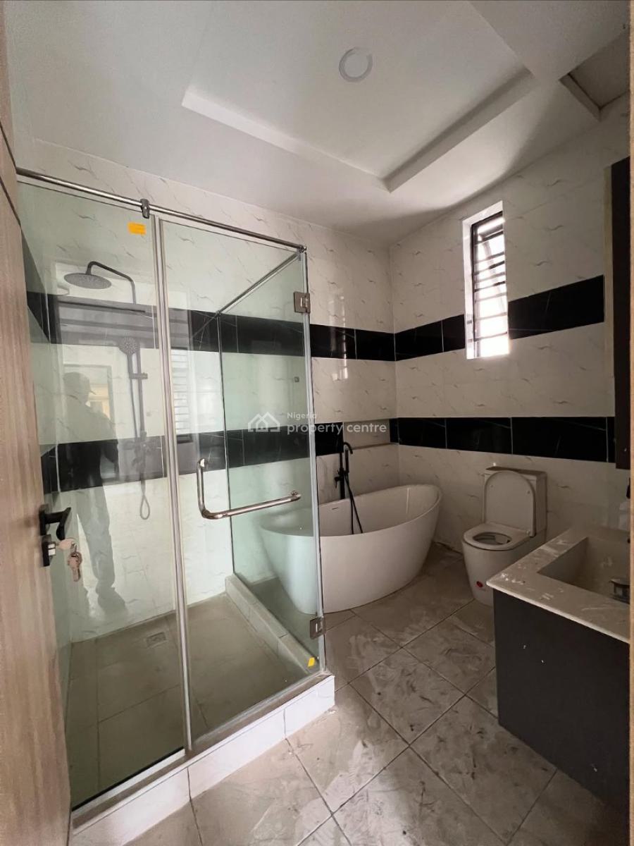 a Self Serviced 4 Bedroom Semi-detached Duplex Available with a Bq., Chevron, Lekki, Lagos, House for Rent