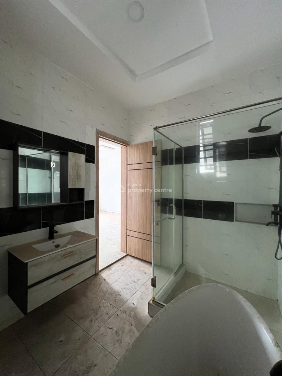 a Self Serviced 4 Bedroom Semi-detached Duplex Available with a Bq., Chevron, Lekki, Lagos, House for Rent