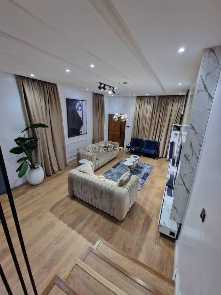 Beautiful Fully Furnished 4 Bedroom Semi Detached Duplex with Bq, Osapa London, Lekki, Lagos, Semi-detached Duplex for Rent