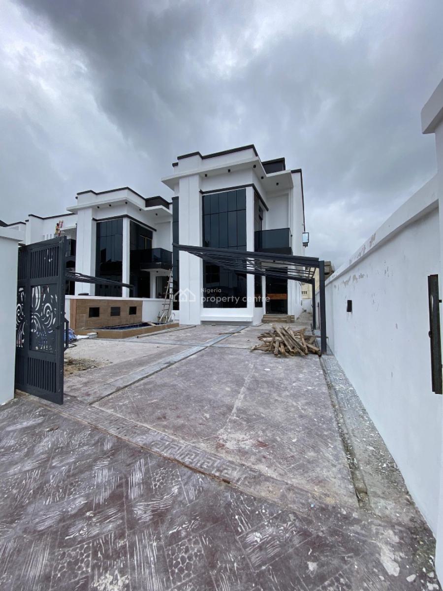 Gigantic 5 Bedroom Fully Detached Duplex with Swimming Pool,bq, Exquisitely Detailed Home in Chevron Toll Gate, Orchid Road, Lekki, Lagos, Detached Duplex for Sale