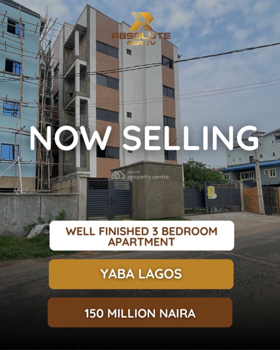 Affordable, Well Finished 3 Bedroom Apartment, Yaba, Yaba, Lagos, Flat / Apartment for Sale