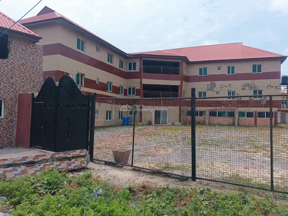 Superb Block of 10 Flats with Swimming Pool, on 2-plots of Land, Alpha Beach Road, New-road Bustop, Igbo Efon, Lekki, Lagos, Block of Flats for Sale