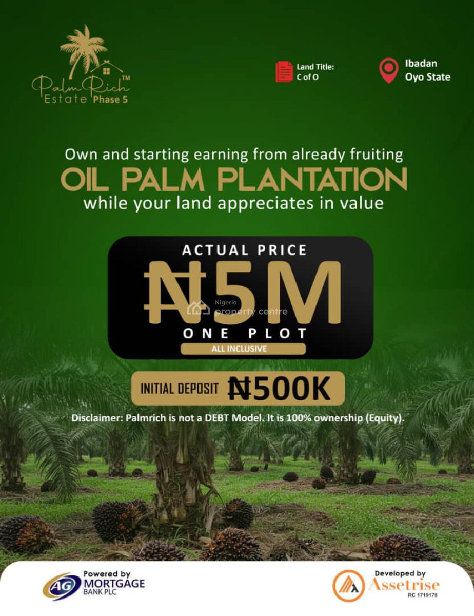 Oil Palm Tree Farming, Ibese, Ewekoro, Ewekoro, Ogun, Commercial Land for Sale