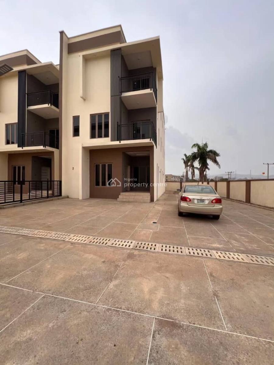 Massive 5 Bedroom Terrace Duplex with Bq, Kado, Abuja, Terraced Duplex for Rent
