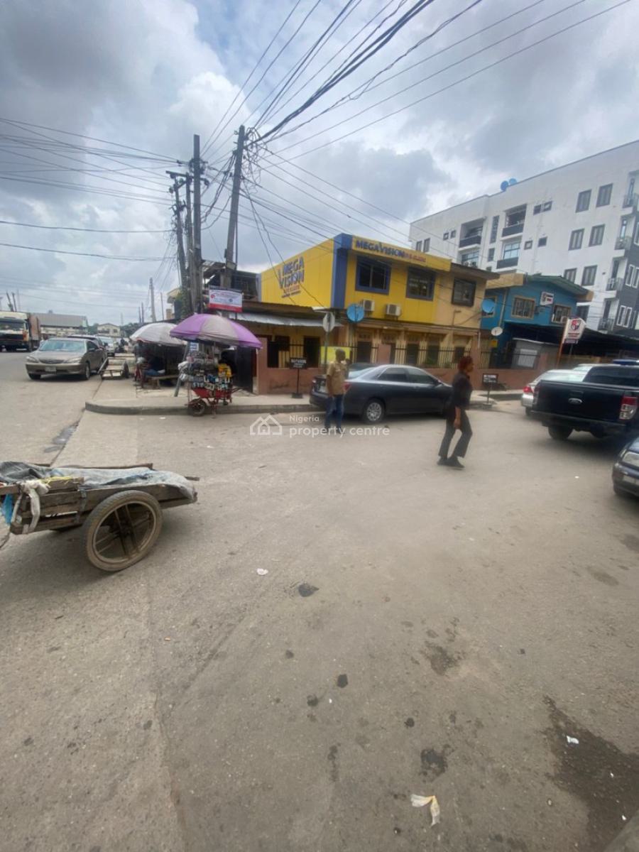 Corner Piece Two Blocks of Buildings on 648sqm Land in Prime Area, Huges Avenue, By Borno Way, Alagomeji Ebute Meta Yaba., Alagomeji, Yaba, Lagos, Block of Flats for Sale