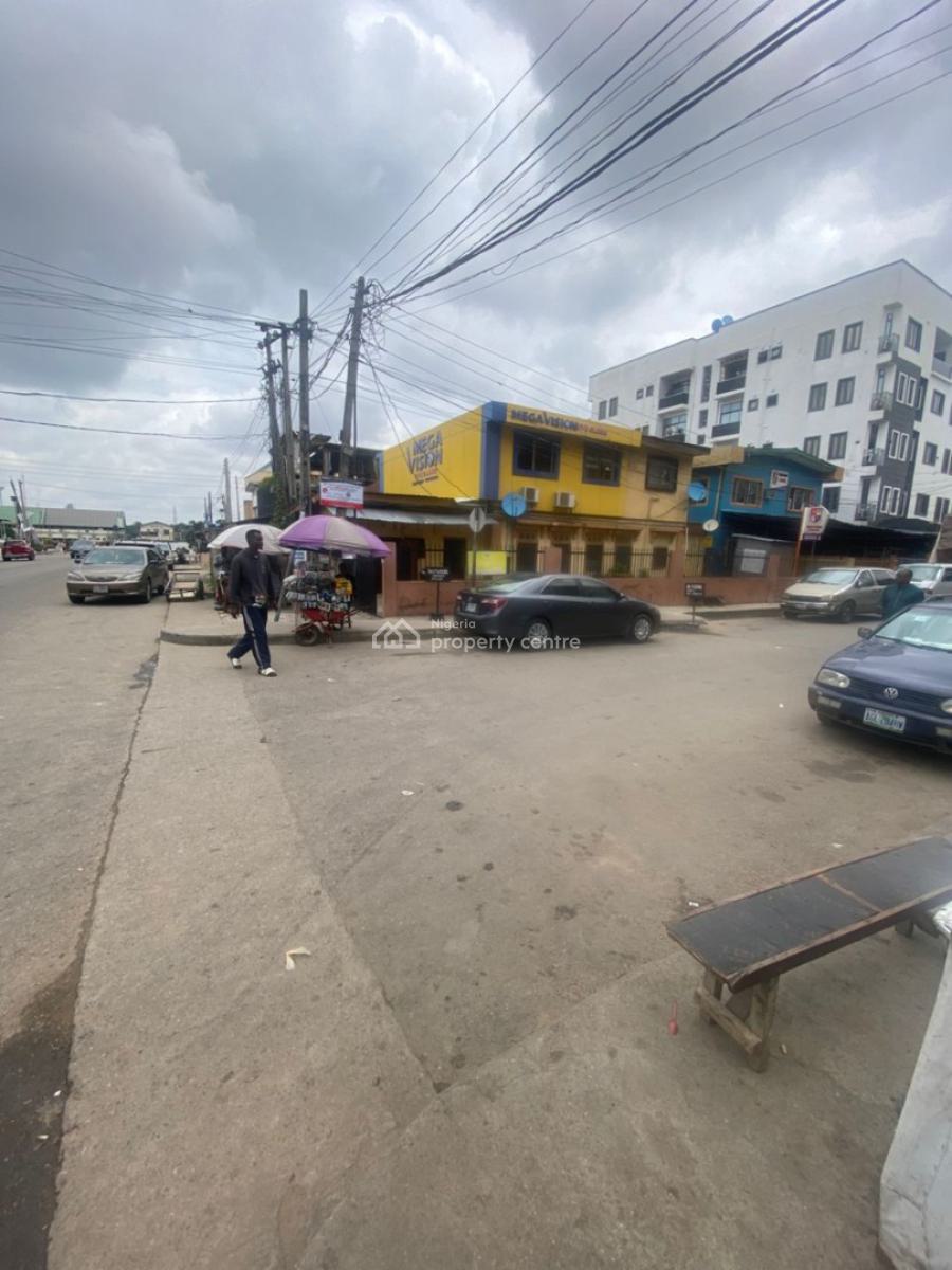 Corner Piece Two Blocks of Buildings on 648sqm Land in Prime Area, Huges Avenue, By Borno Way, Alagomeji Ebute Meta Yaba., Alagomeji, Yaba, Lagos, Block of Flats for Sale