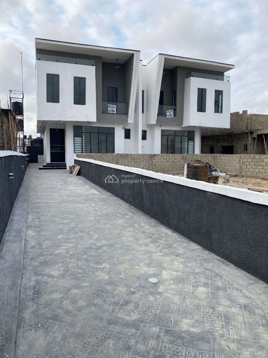 Newly Built 4bedroom Duplex Comes with Bq, Theraness Estate, Sangotedo, Ajah, Lagos, Semi-detached Duplex for Sale