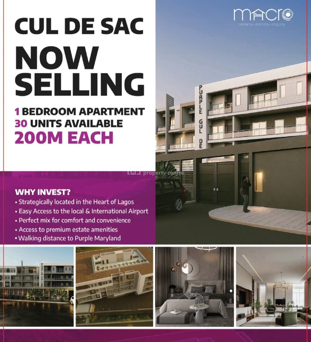 One Bedroom Apartments in Maryland, ., Maryland, Lagos, Flat / Apartment for Sale