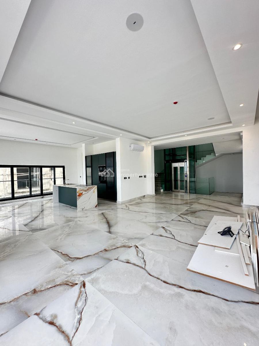 Waterview 5 Bedroom Terraced Duplex with Pool, Elevator, Rooftop, Banana Island, Ikoyi, Lagos, Detached Duplex for Sale