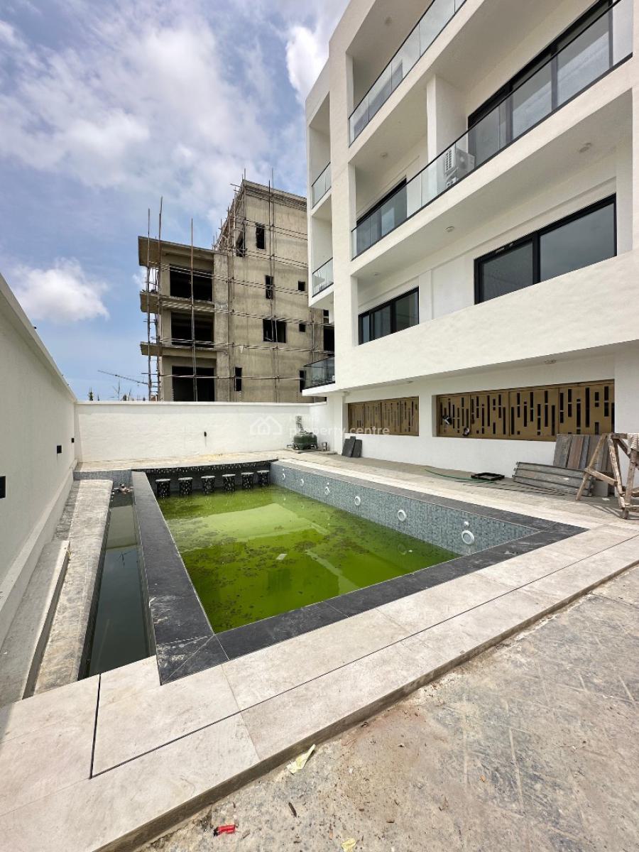 Waterview 5 Bedroom Terraced Duplex with Pool, Elevator, Rooftop, Banana Island, Ikoyi, Lagos, Detached Duplex for Sale