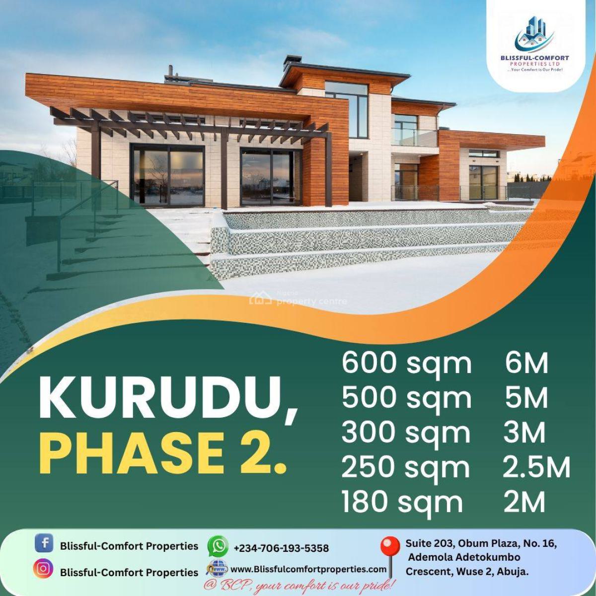 Estate Plot, Phase 2, Kurudu, Abuja, Residential Land for Sale