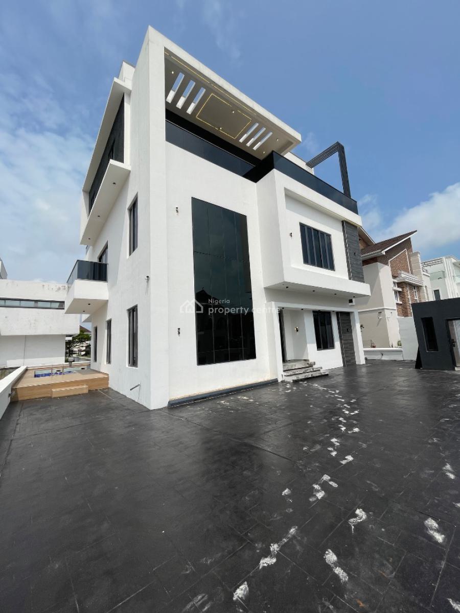 5 Bedrooms Fully Detached Duplex with Bq, Swimming Pool and Cinema, Osapa, Lekki, Lagos, Detached Duplex for Sale