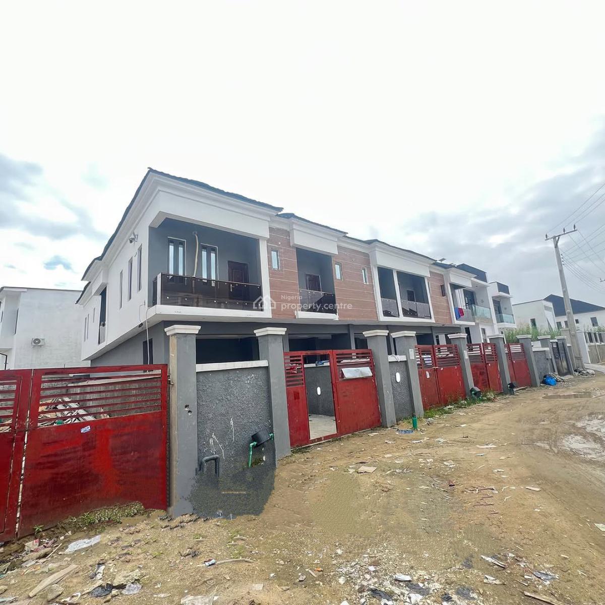 Three Bedroom Terrace Duplex with Swimming Pool and Bq, Vgc, Lekki, Lagos, Terraced Duplex for Sale