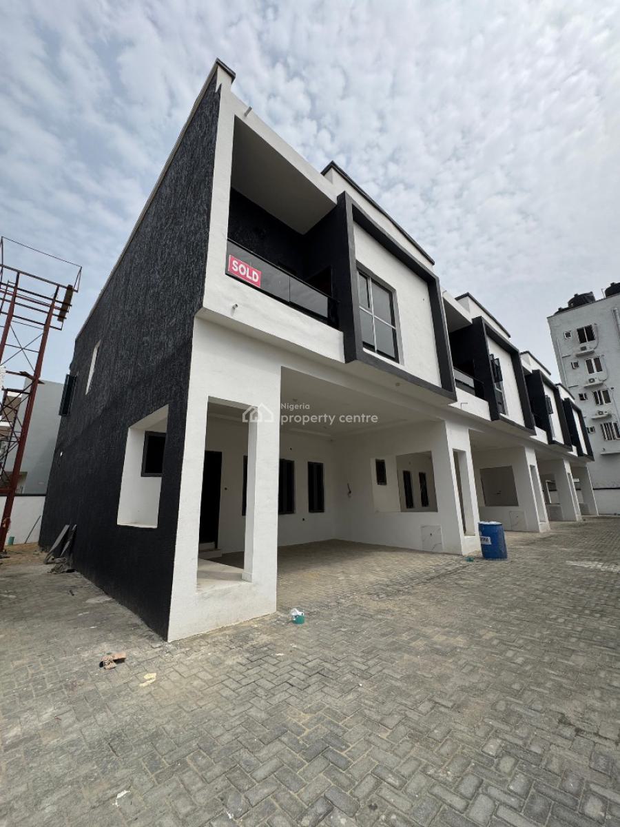 4bedroom Terrace Duplex, New Road- Igbo Efon, Lekki    Chevron Axis, Lekki, Lagos, Terraced Duplex for Sale