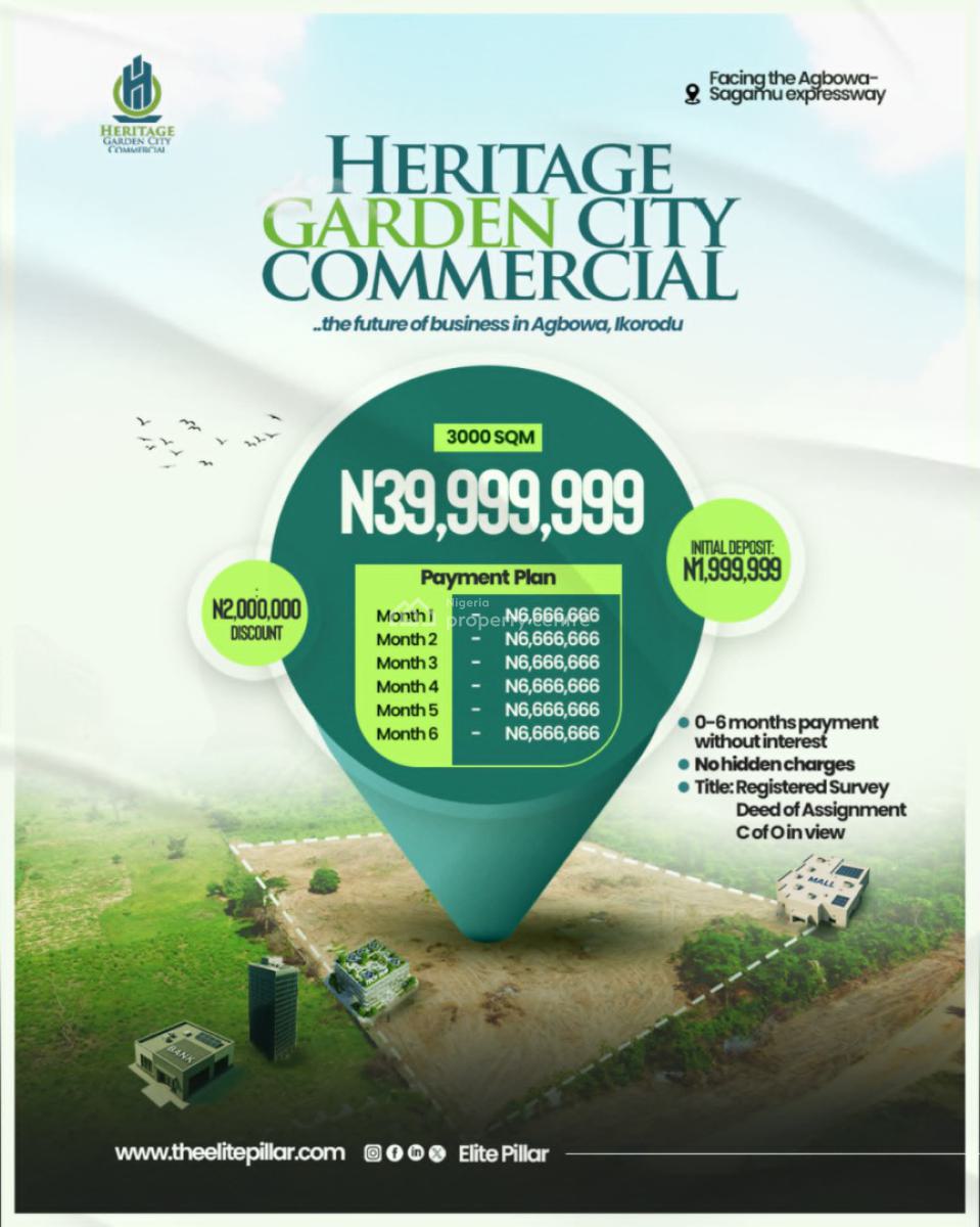 Land, Agbowa Opposite The Ijebu Ode Express, Ikorodu, Lagos, Commercial Land for Sale