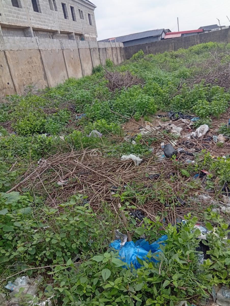 300 Sqm Land Fenced with Gate, Ifako Express, Gbagada Lagos, Ifako, Gbagada, Lagos, Residential Land for Sale