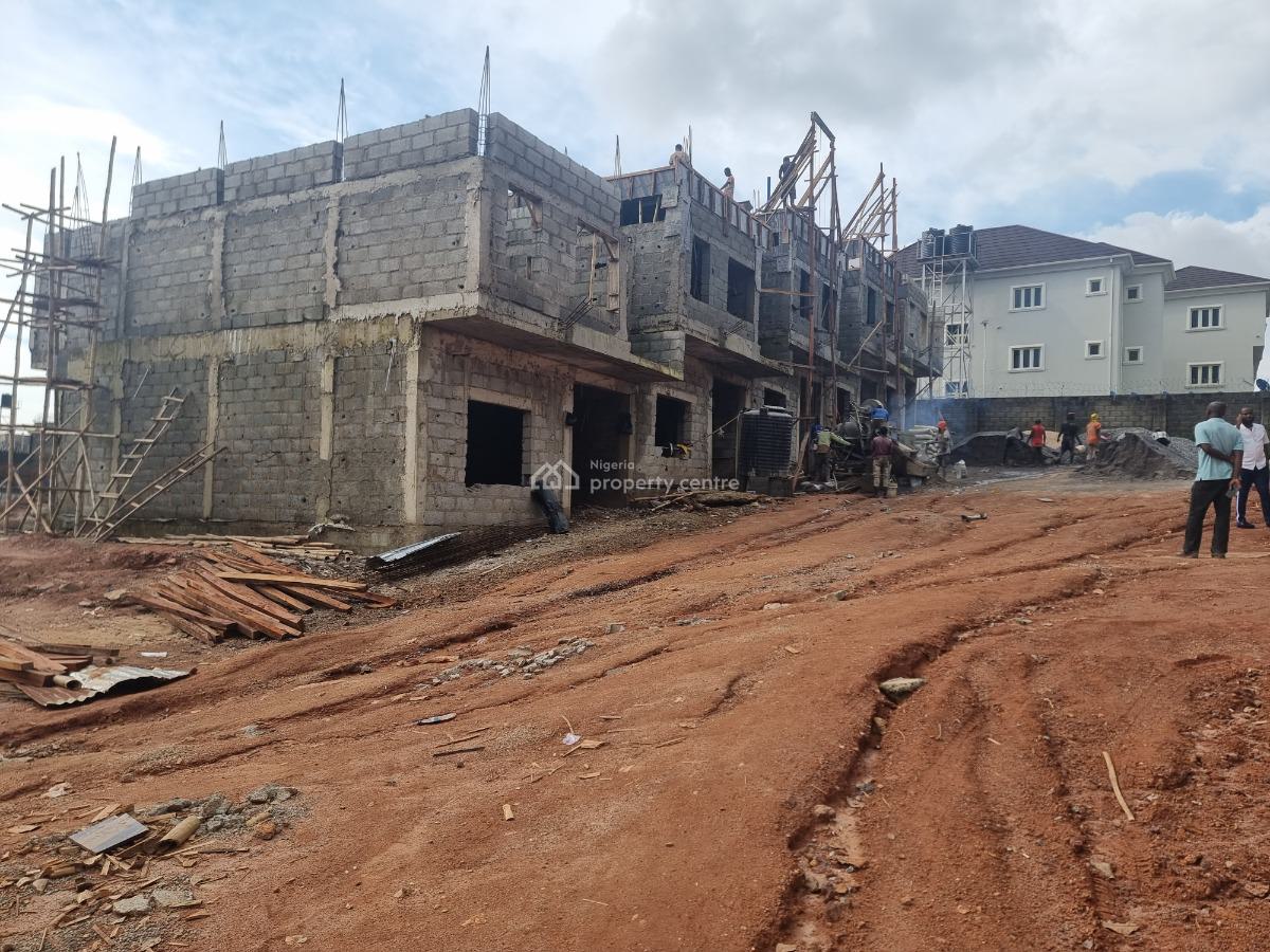 Uncompleted But to Be Completed to Advance Carcass 4-bedrooms Terrace, Kaura District, Kaura, Abuja, Terraced Duplex for Sale