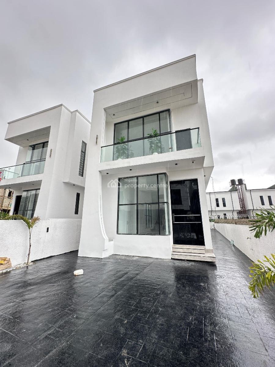 Spacious 5 Bedroom Fully Detached Duplex with Bq and Swimming Pool, Chevron, Orchid, Ikate, Lekki, Lagos, Detached Duplex for Sale