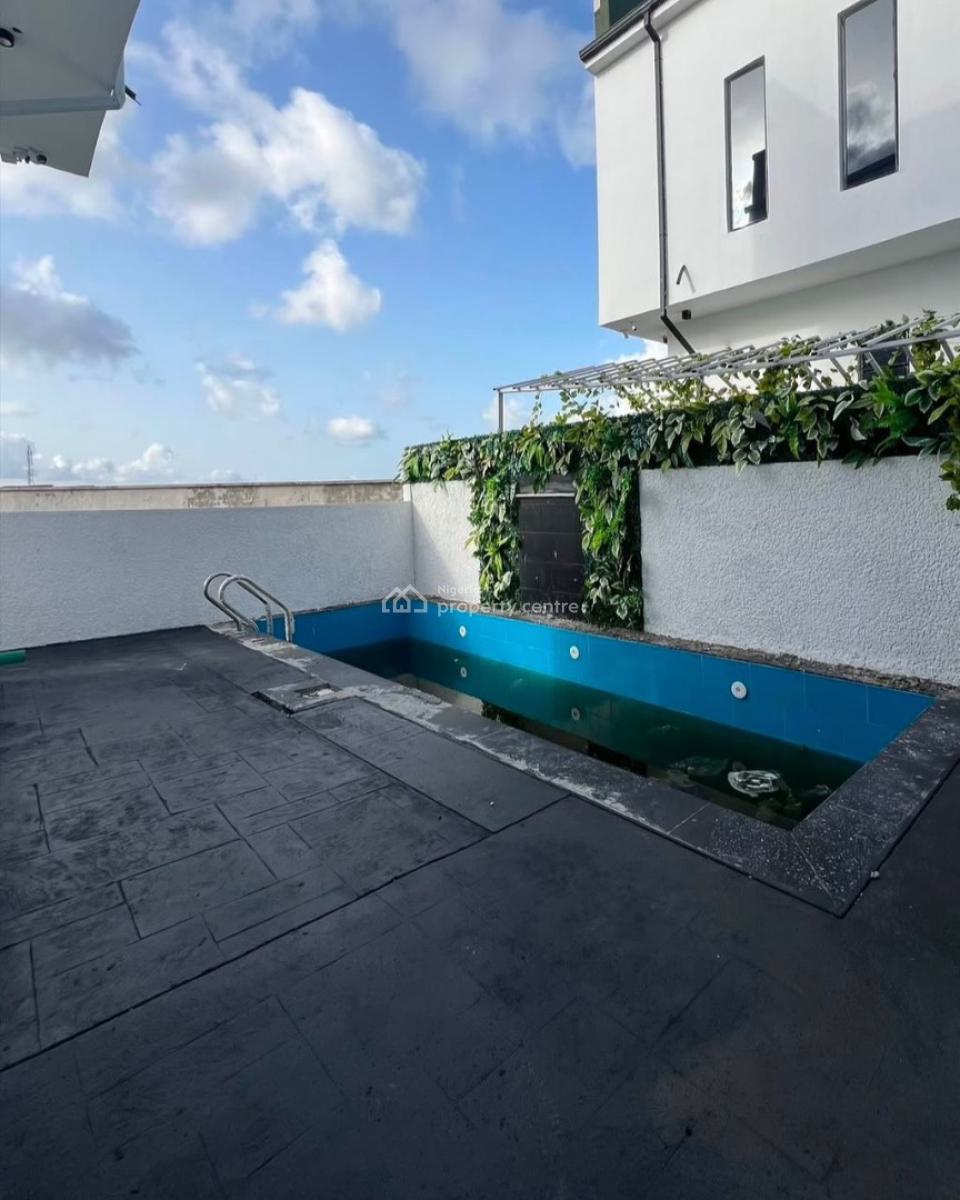 Spacious 5 Bedroom Fully Detached Duplex with Bq and Swimming Pool, Chevron, Orchid, Ikate, Lekki, Lagos, Detached Duplex for Sale