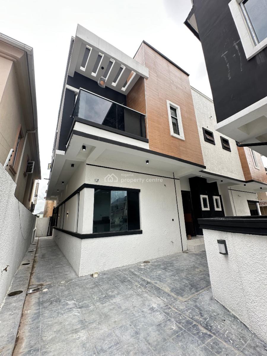 Contemporary Spacious 4 Bedroom Semi-detached Duplex with Bq, Chevron, Lekki, Lagos, Semi-detached Duplex for Sale