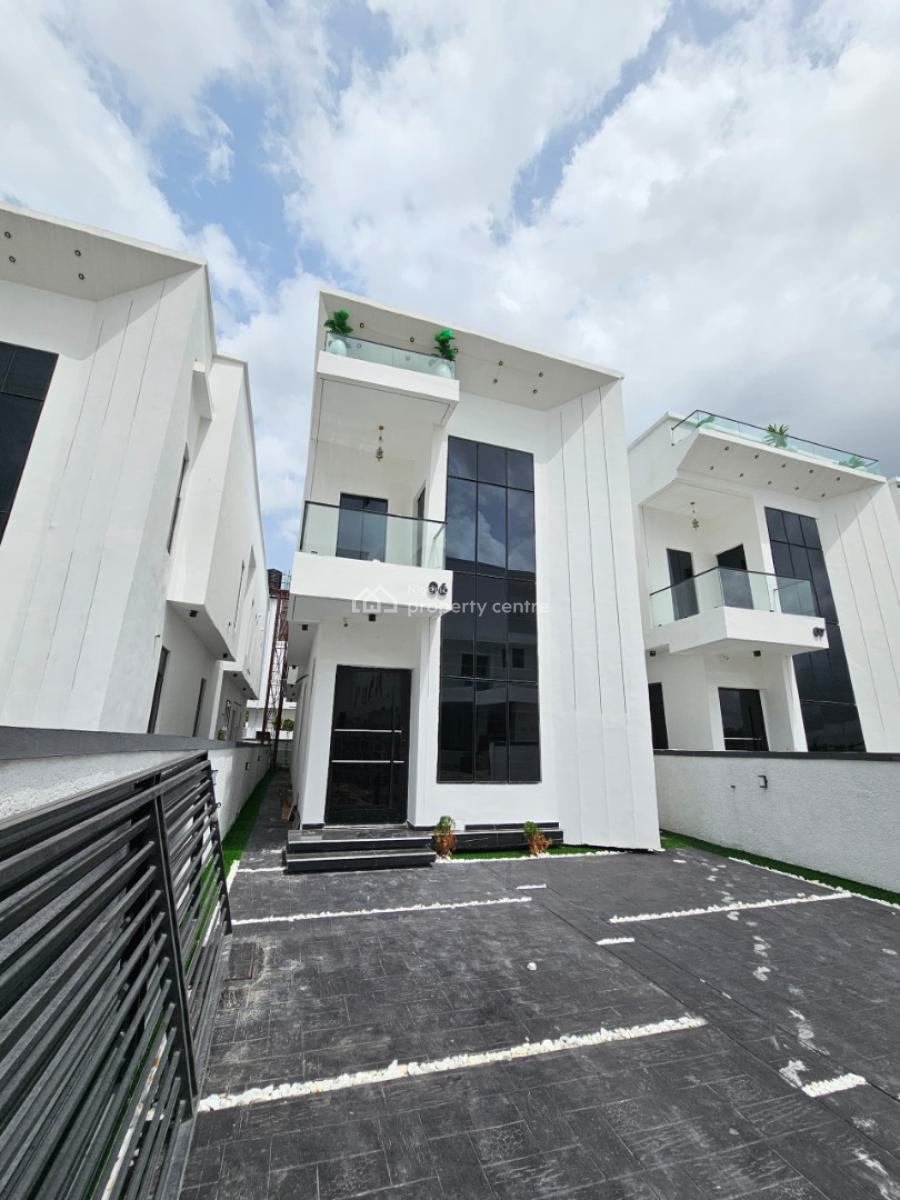Contemporary Spacious 5 Bedroom Fully Detached Duplex with Bq, Chevron, Lekki, Lagos, Detached Duplex for Sale