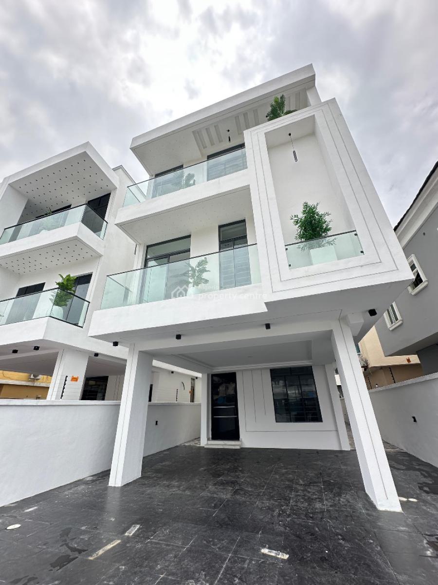 Contemporary Spacious 5 Bedroom Detached Duplex with Bq and Pool, Chevron, Lekki, Lagos, Detached Duplex for Sale