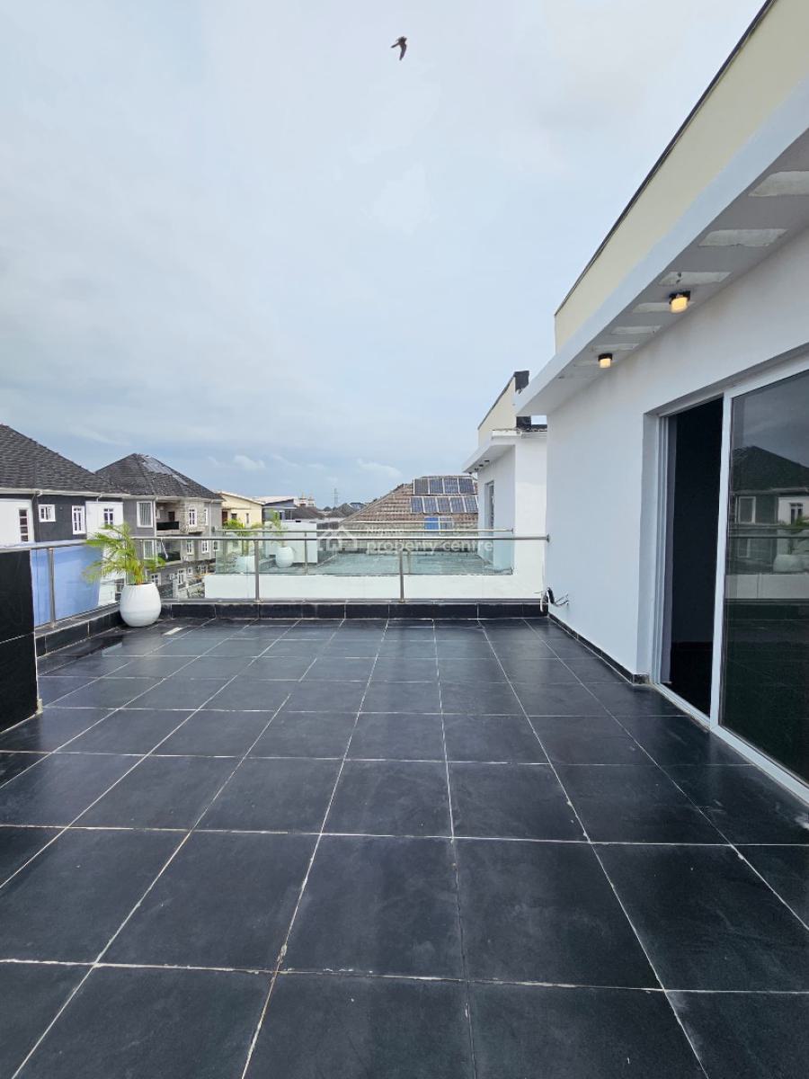 Spacious 5 Bedroom with Bq, Rooftop Terrace, Bar, Gym, Pool & Cinema, Chevron, Lekki, Lagos, Detached Duplex for Sale