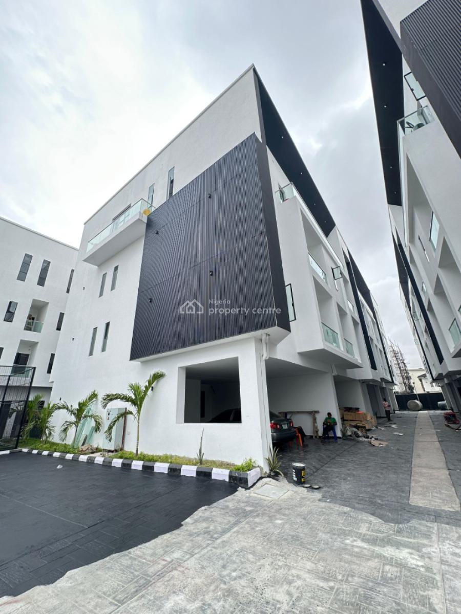 Contemporary 4 Bedroom Terrace Duplex with Bq, Gym, Playgroungd & Pool, Ikate, Lekki, Lagos, Terraced Duplex for Sale