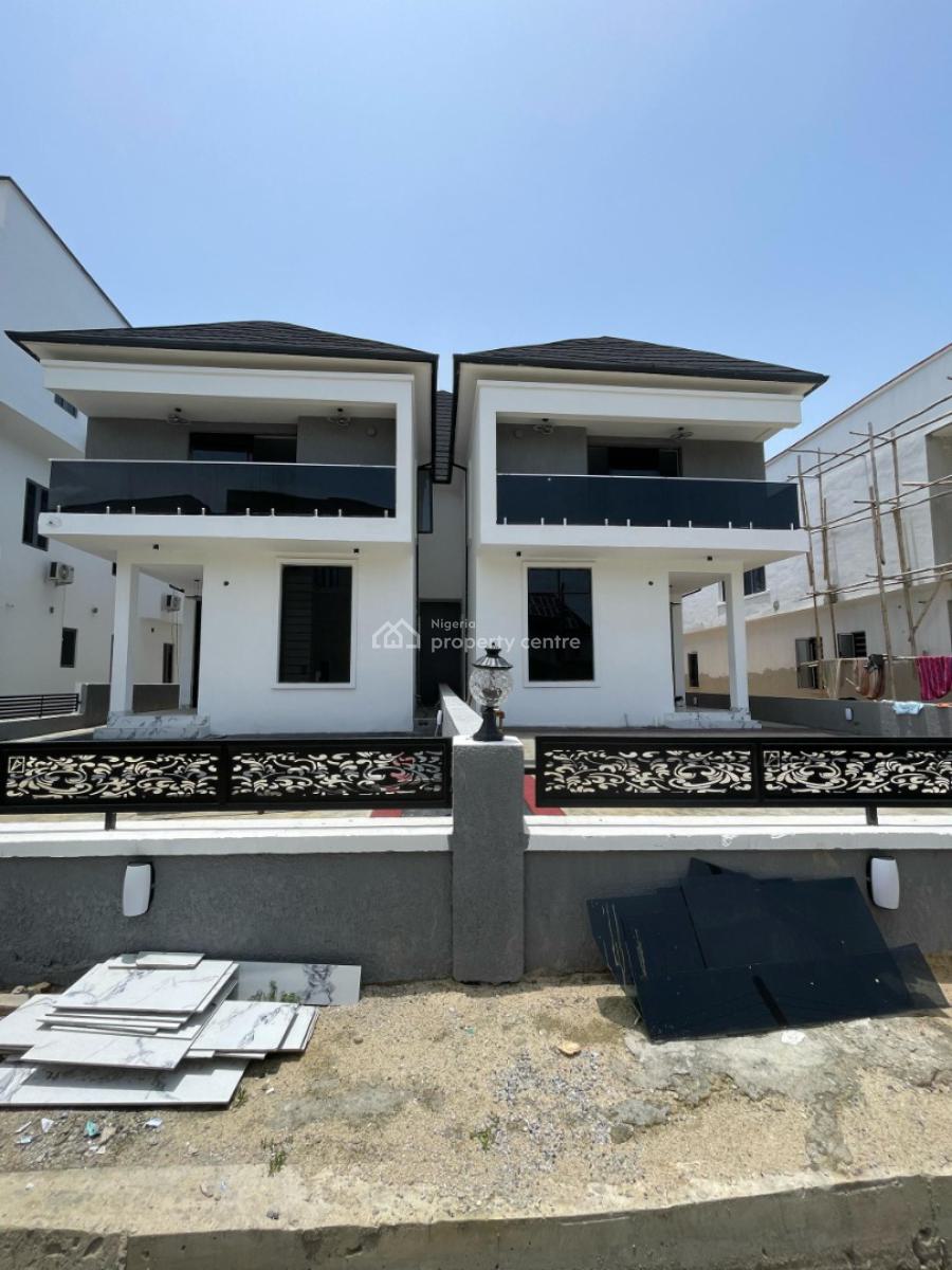 Gorgeous 5 Bedroom Semi Detached Duplex with Bq, Swimming Pool, Lekki County Homes, Ikota, Lekki, Lagos, Semi-detached Duplex for Sale