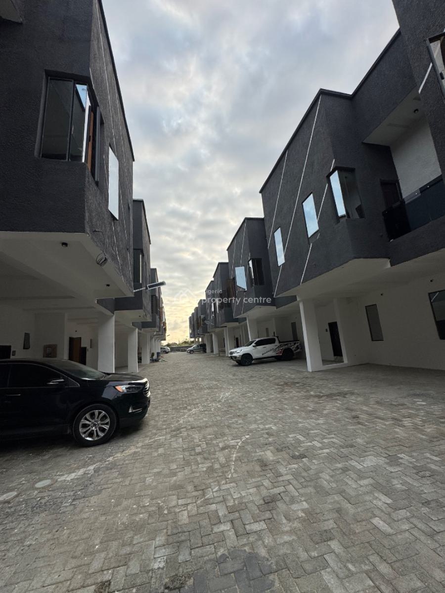 Luxurious 4bedrom Duplex Terrace Close to Road at Abraham Adesoya Ajar, Abraham Adesoya Ajar, Lekki, Lagos, Terraced Duplex for Sale